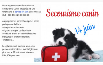 Secourisme canin
